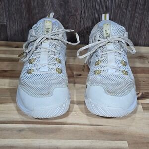 Under Armour HOVR Block City 3.0 Volleyball‎ Shoes 10 White Gold